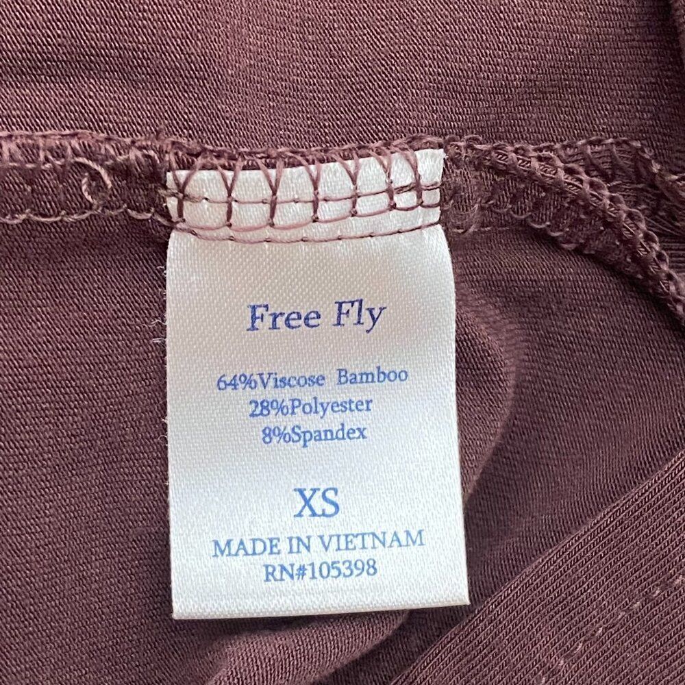 Free Fly Bamboo Shade Long Sleeve Top UPF 50 Maroon Burgundy, Women's Size XS - Picture 10 of 10